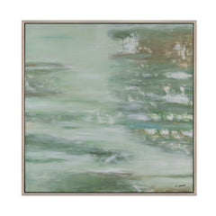 Hint Of Greens Green/Natural Canvas - Ornate Home