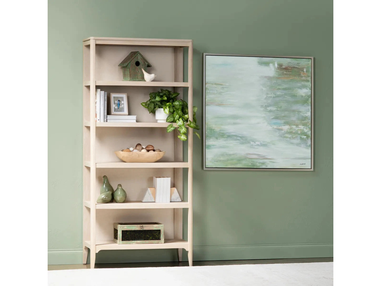 Hint Of Greens Green/Natural Canvas