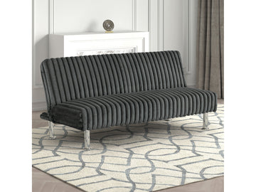Hinwil Charcoal Futon Sofa Bed - Ornate Home