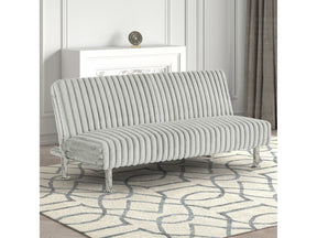 Hinwil Light Gray Futon Sofa Bed - Ornate Home
