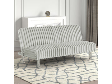 Hinwil Light Gray Futon Sofa Bed - Ornate Home