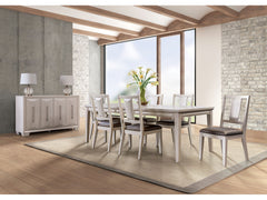 Hinwitz White Oak 7 Piece Dining Set - Ornate Home