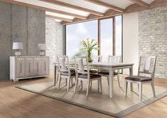 Hinwitz White Oak/Dark Gray Chair - Ornate Home