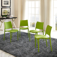 Hipster Green Dining Side Chair (Set of 4) - Ornate Home
