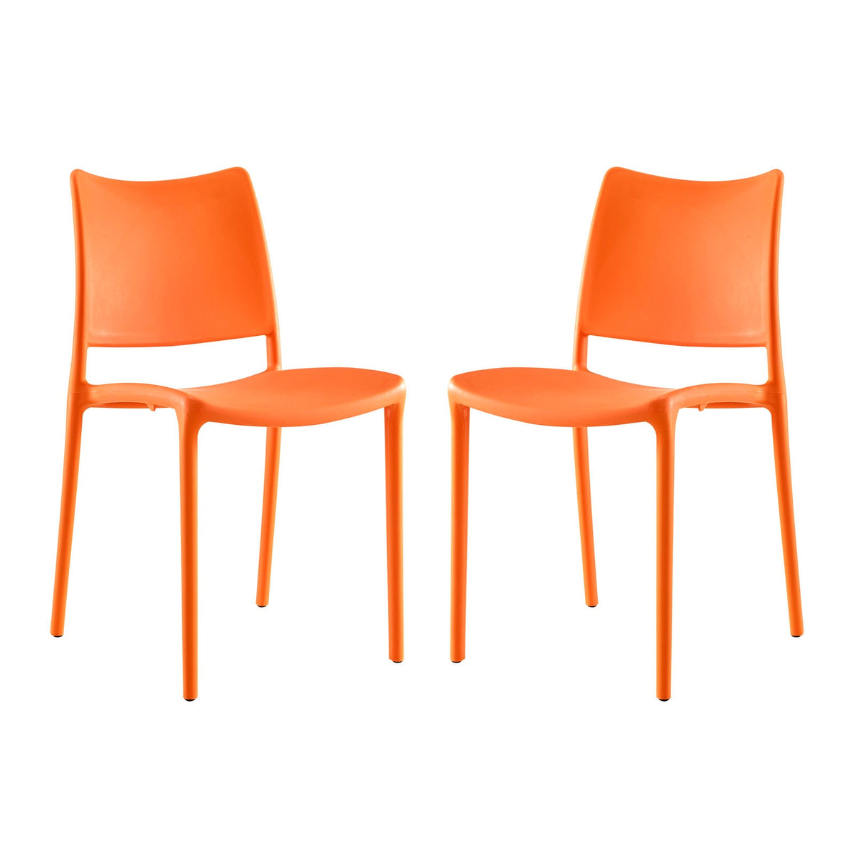 Hipster Orange Dining Side Chair (Set of 2) - Ornate Home
