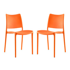 Hipster Orange Dining Side Chair (Set of 2) - Ornate Home