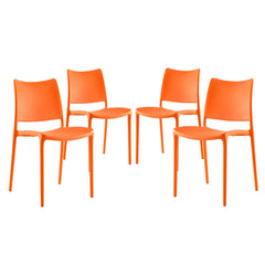 Hipster Orange Dining Side Chair (Set of 4) - Ornate Home