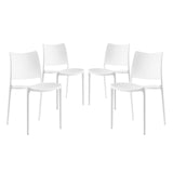 Hipster White Dining Side Chair (Set of 4) - Ornate Home
