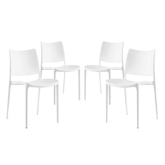 Hipster White Dining Side Chair (Set of 4) - Ornate Home