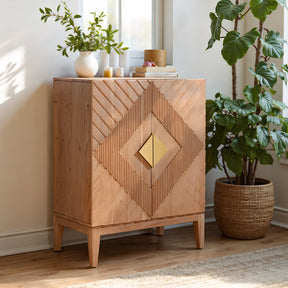 Hira Natural Cabinet - Ornate Home