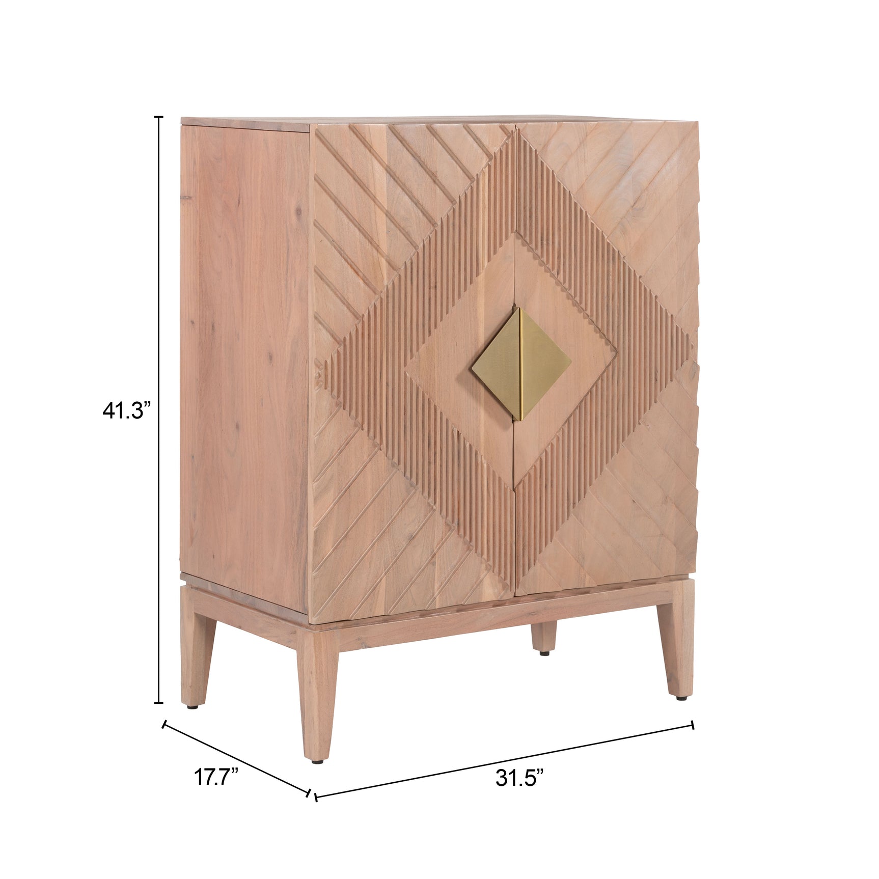 Hira Natural Cabinet - Ornate Home