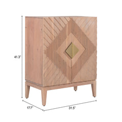Hira Natural Cabinet - Ornate Home
