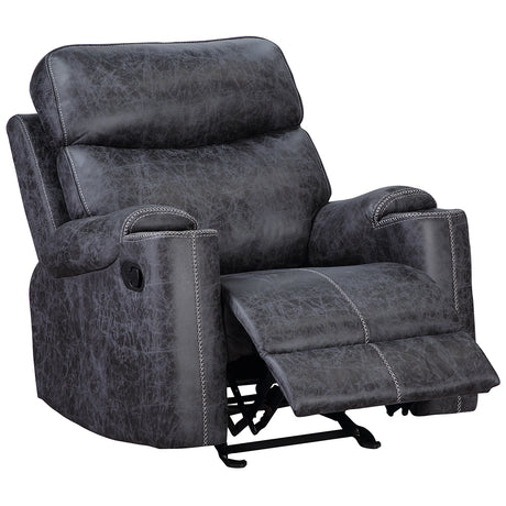 Hirah Dark Gray Motion Glider Recliner - Ornate Home