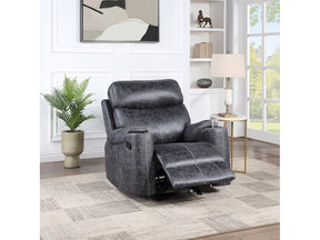 Hirah Dark Gray Motion Glider Recliner - Ornate Home