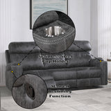 Hirah Dark Gray Motion Sofa - Ornate Home