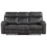 Hirah Dark Gray Motion Sofa - Ornate Home