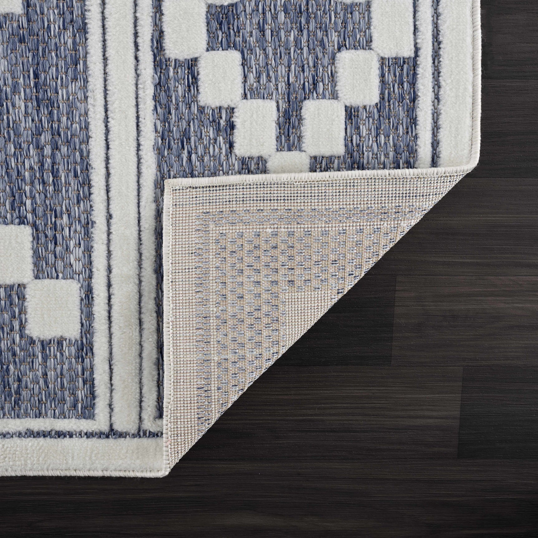 Hiro Blue Outdoor Rug - Clearance - Ornate Home
