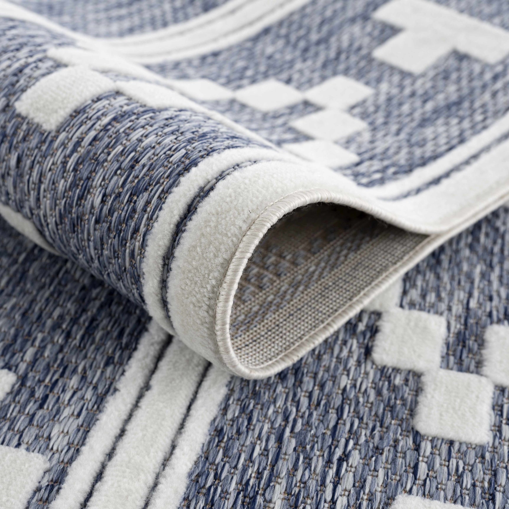 Hiro Blue Outdoor Rug - Clearance - Ornate Home