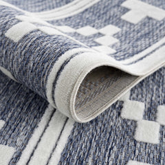 Hiro Blue Outdoor Rug - Clearance - Ornate Home