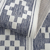 Hiro Blue Outdoor Rug - Clearance - Ornate Home