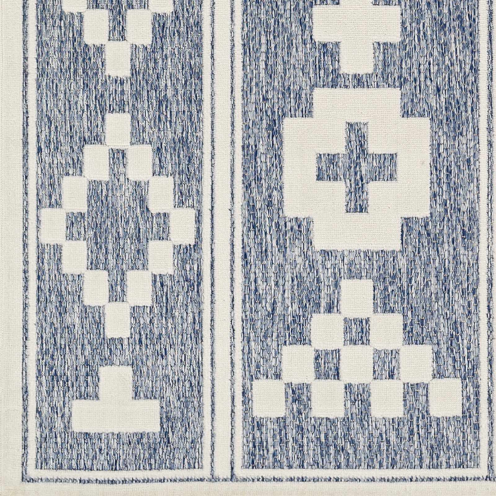 Hiro Blue Outdoor Rug - Clearance - Ornate Home