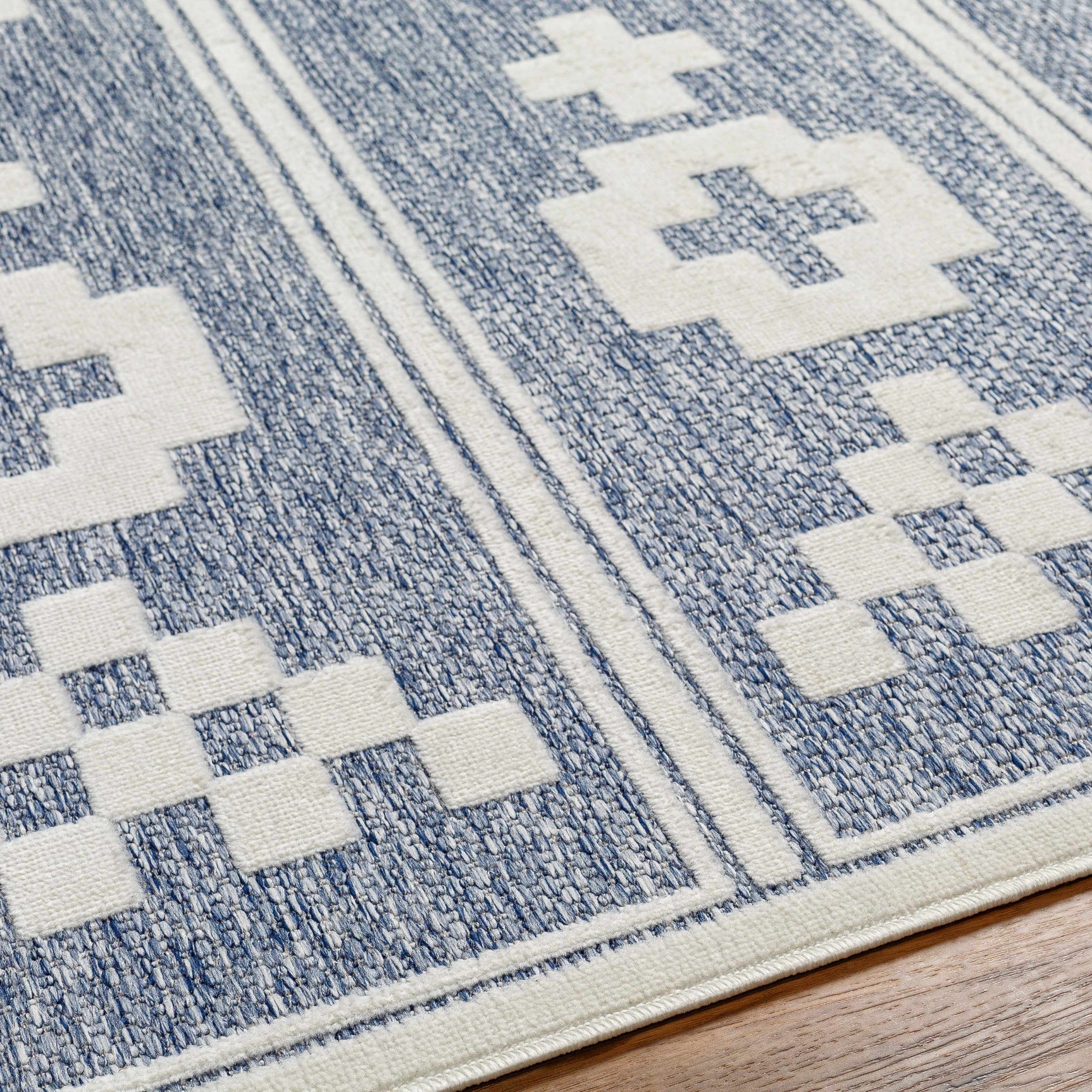 Hiro Blue Outdoor Rug - Clearance - Ornate Home