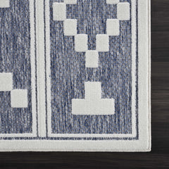 Hiro Blue Outdoor Rug - Clearance - Ornate Home