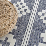 Hiro Blue Outdoor Rug - Clearance - Ornate Home