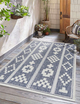 Hiro Blue Outdoor Rug - Clearance - Ornate Home