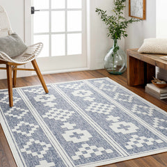 Hiro Blue Outdoor Rug - Clearance - Ornate Home