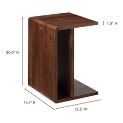 Hiroki Brown Accent Table - Ornate Home