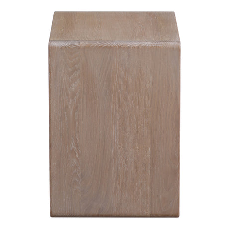 Hiroki White Oak Accent Table - Ornate Home