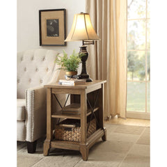 Hiroko Oak End Table - Ornate Home