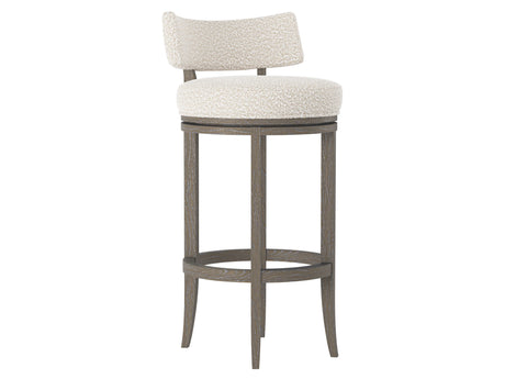Hirsch Portobello/White/Cream Fabric Bar Stool - Ornate Home