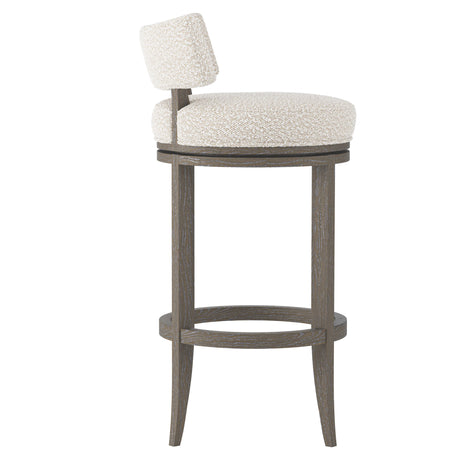 Hirsch Portobello/White/Cream Fabric Bar Stool - Ornate Home
