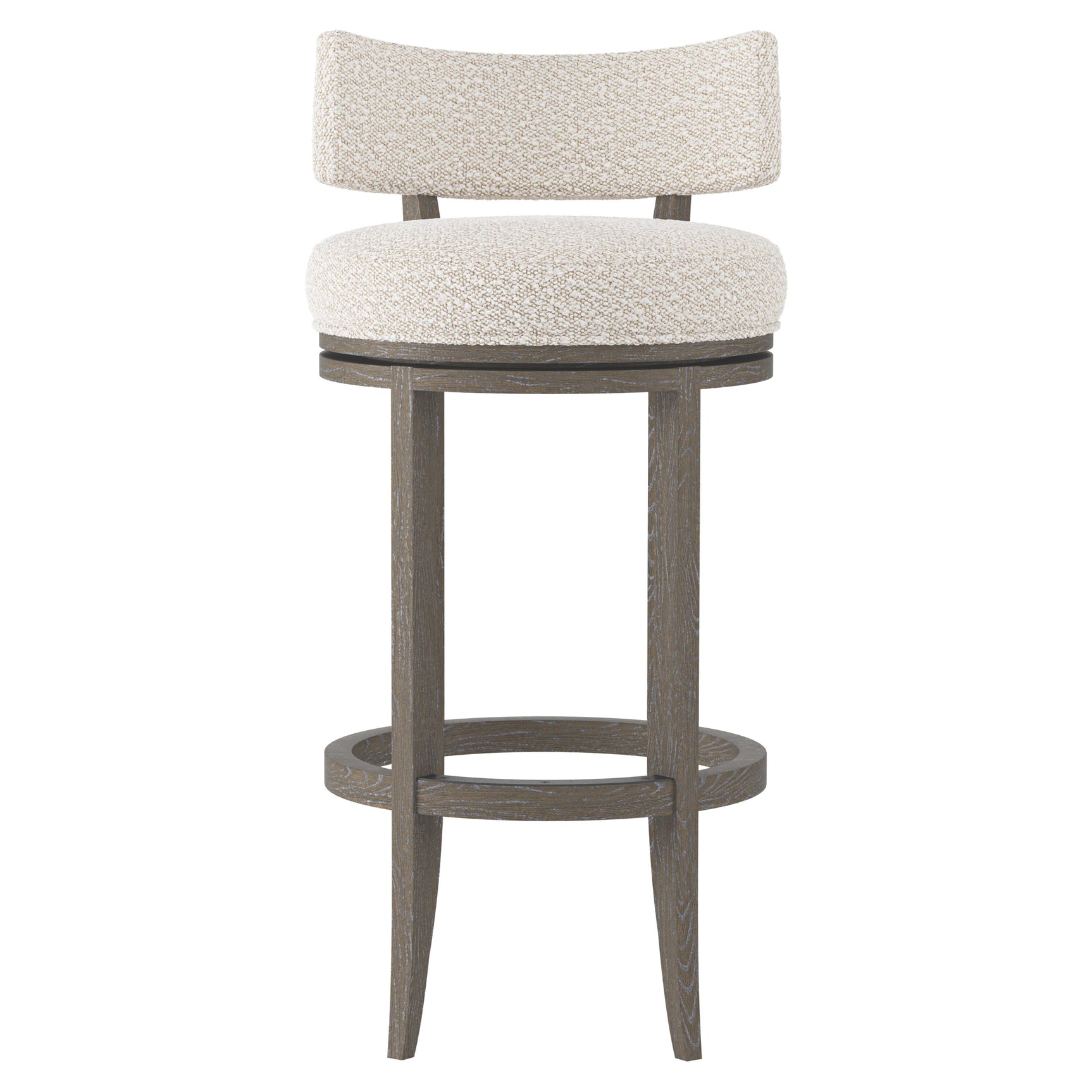 Hirsch Portobello/White/Cream Fabric Bar Stool - Ornate Home