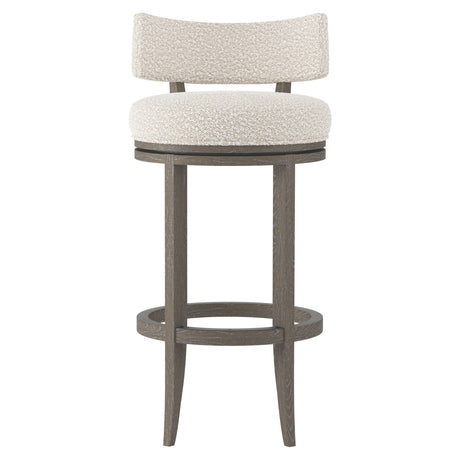 Hirsch Portobello/White/Cream Fabric Bar Stool - Ornate Home