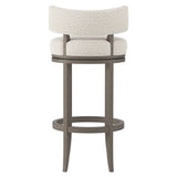 Hirsch Portobello/White/Cream Fabric Bar Stool - Ornate Home
