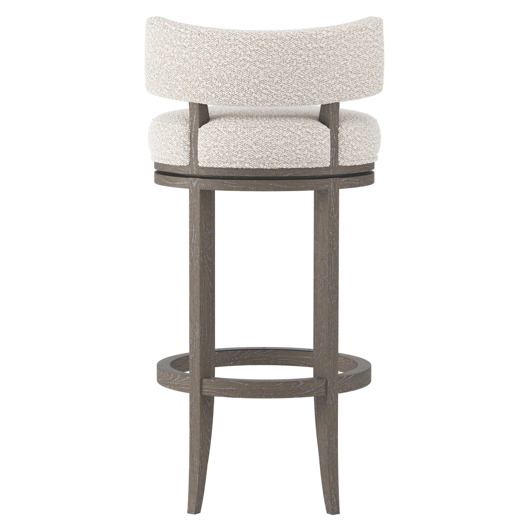 Hirsch Portobello/White/Cream Fabric Bar Stool - Ornate Home