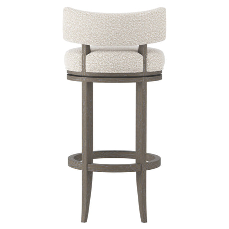 Hirsch Portobello/White/Cream Fabric Bar Stool - Ornate Home