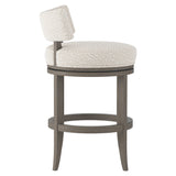 Hirsch Portobello/White/Cream Fabric Counter Stool - Ornate Home