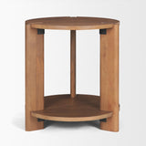 Hisako Medium Brown Open Round Accent Table - Ornate Home