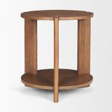 Hisako Medium Brown Open Round Accent Table - Ornate Home