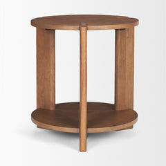 Hisako Medium Brown Open Round Accent Table - Ornate Home
