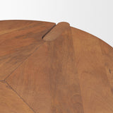 Hisako Medium Brown Open Round Accent Table - Ornate Home