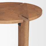 Hisako Medium Brown Open Round Accent Table - Ornate Home