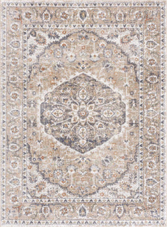 Hiti Beige Flat Pile Washable Rug - Ornate Home