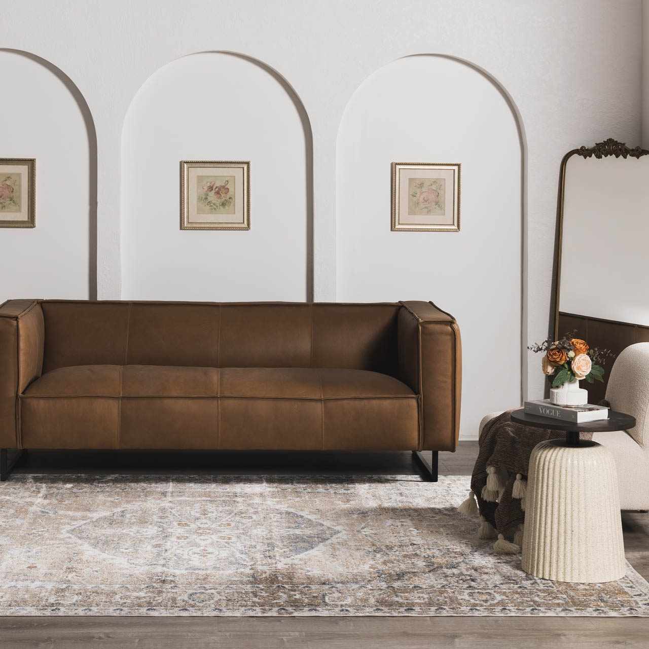 Hiti Beige Flat Pile Washable Rug - Ornate Home