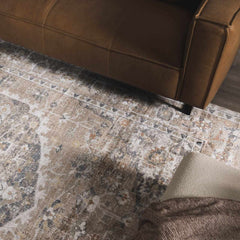 Hiti Beige Flat Pile Washable Rug - Ornate Home