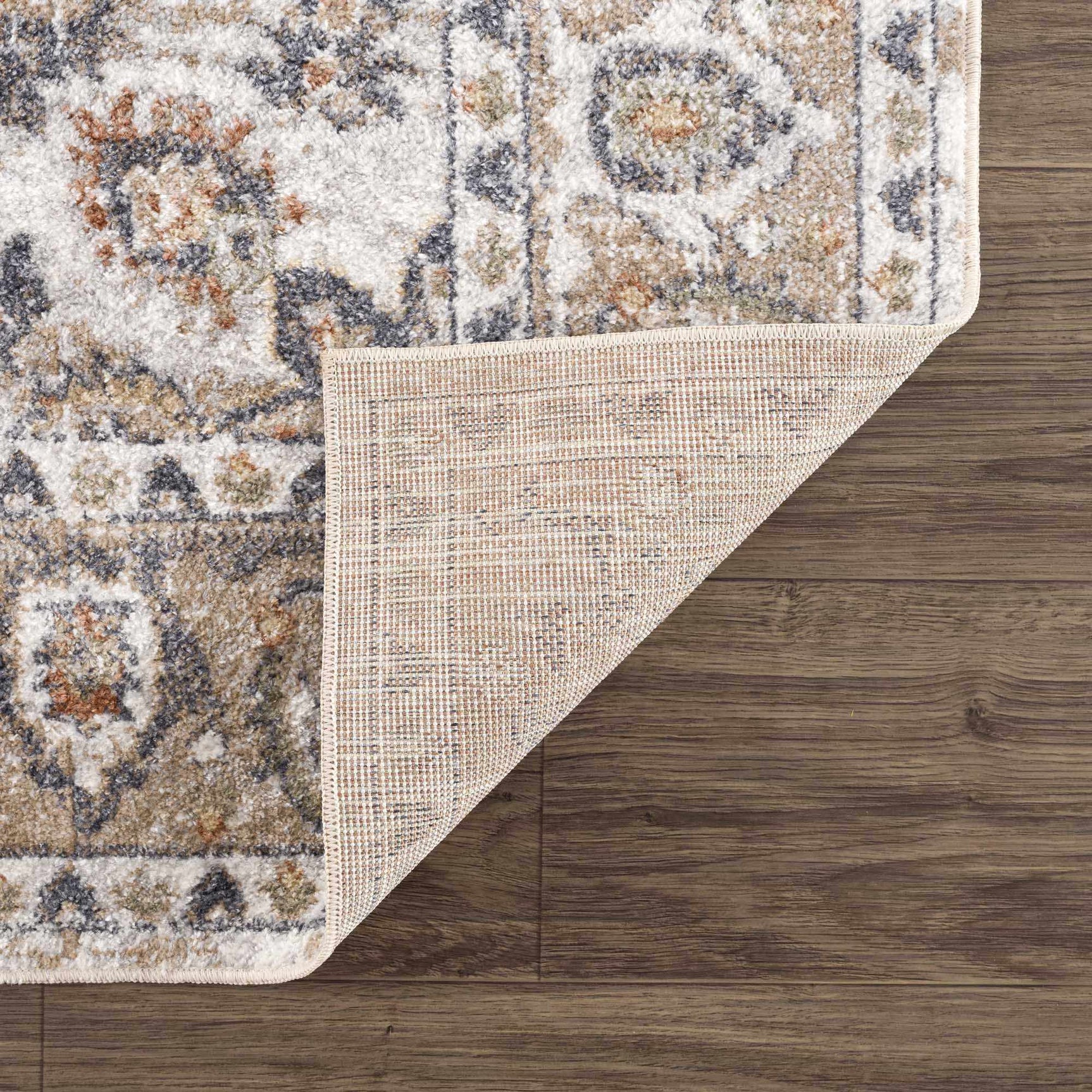 Hiti Beige Flat Pile Washable Rug - Ornate Home